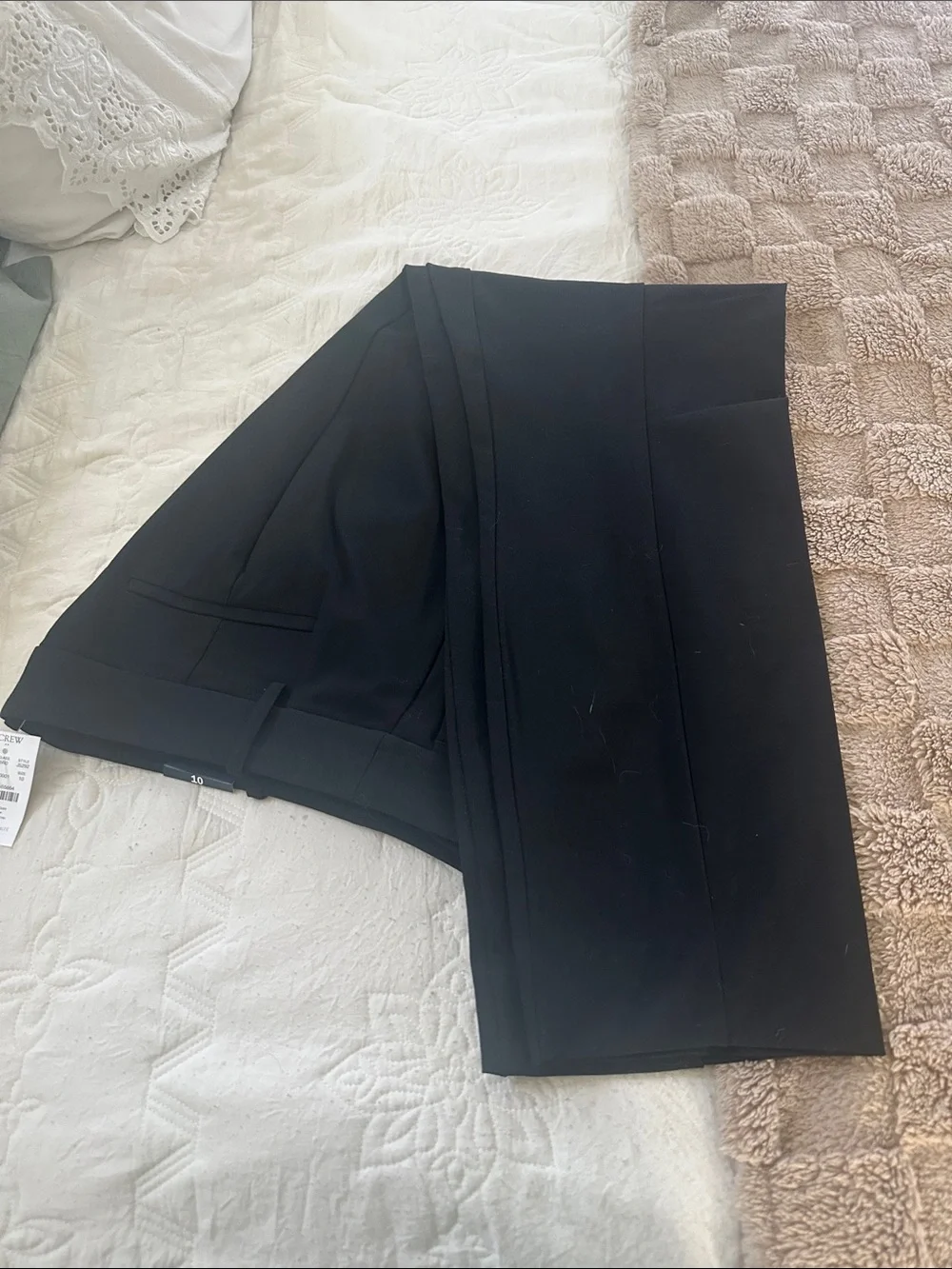 J. Crew Black Cropped Tailored Ankle Pants New sz 10 - Picture 4 of 5